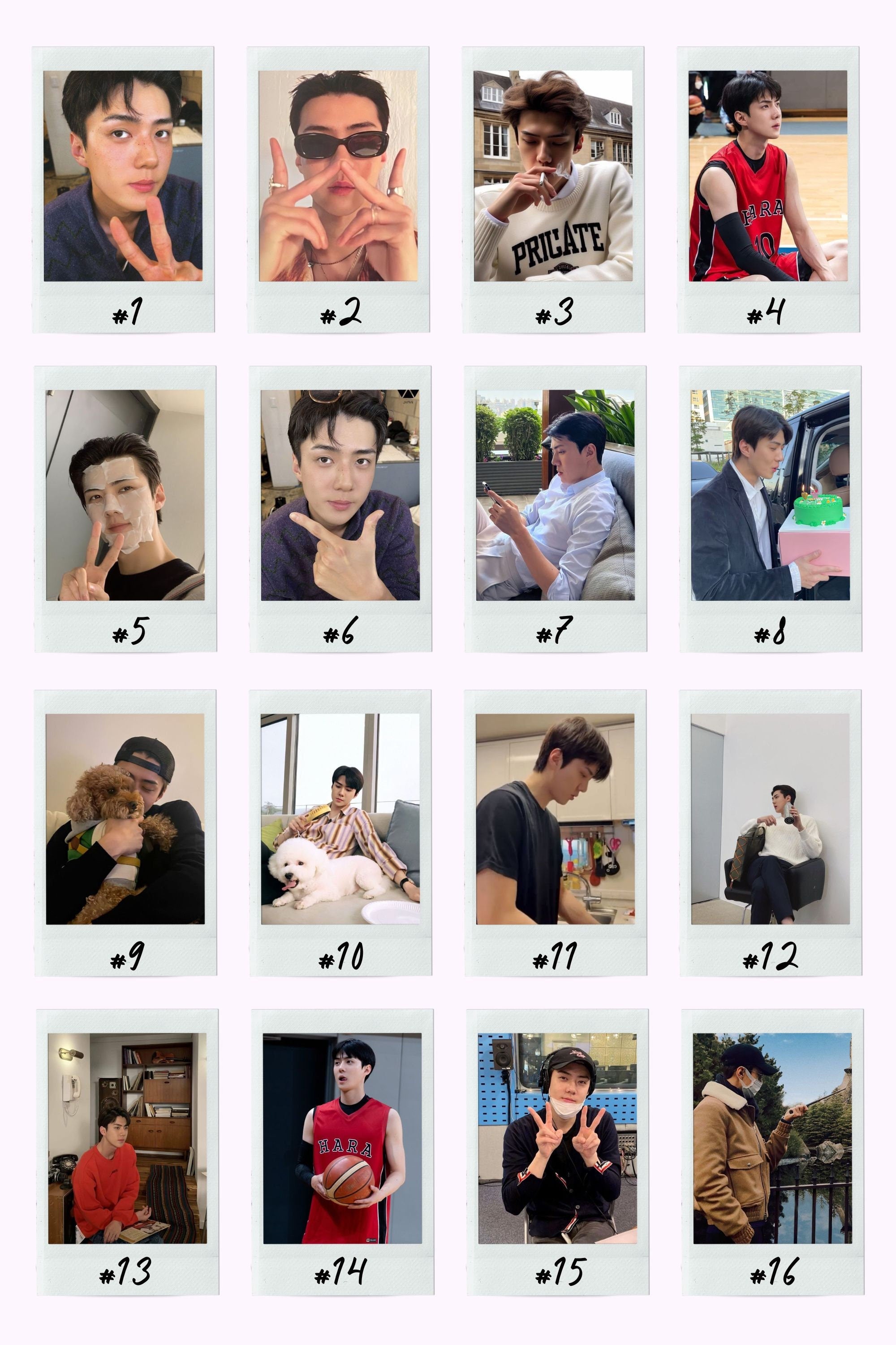 EXO Boyfriend Material Instant Photos