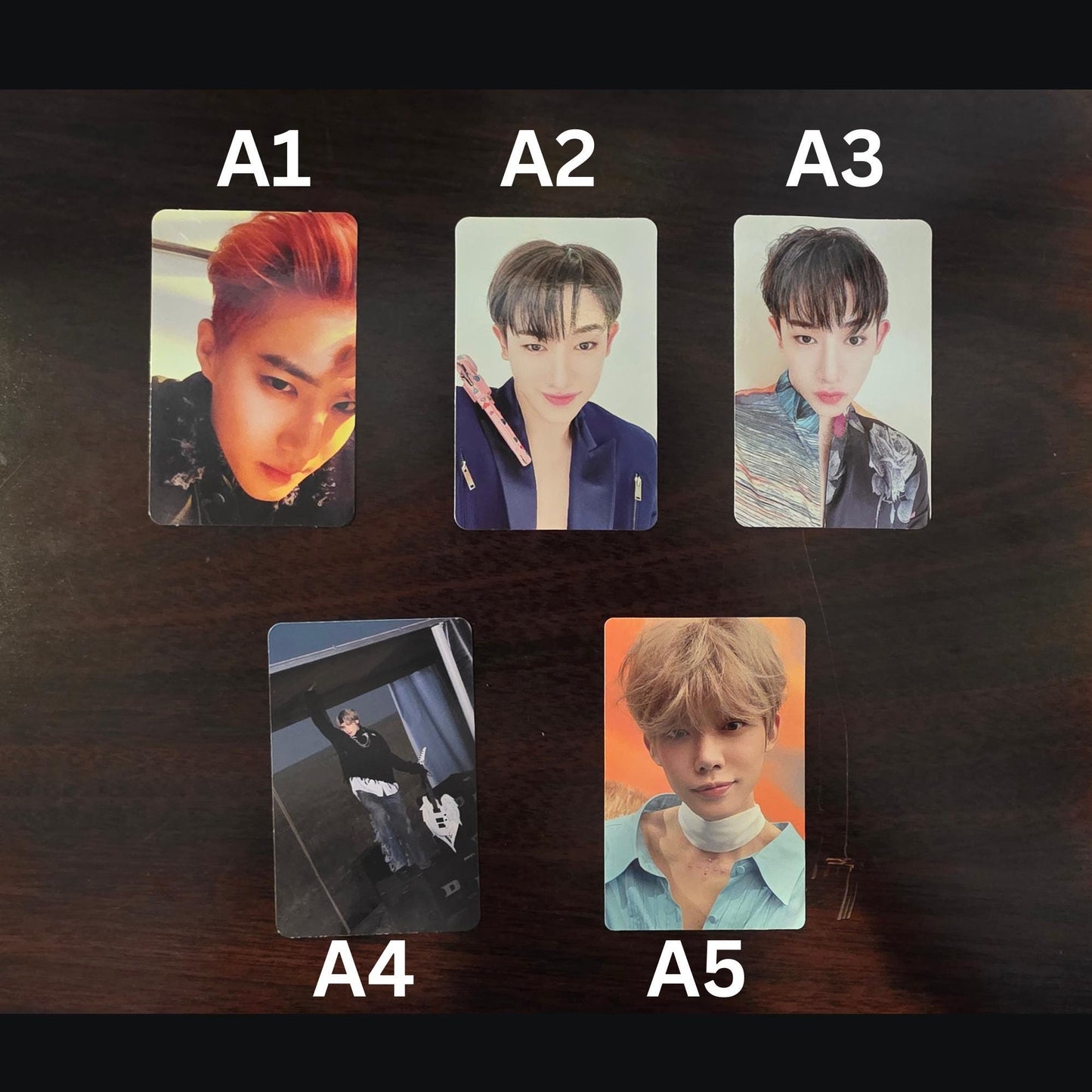 Assorted Official Kpop Photocards (Ateez, BTS, Wonho, Stray Kids, TXT, etc.)