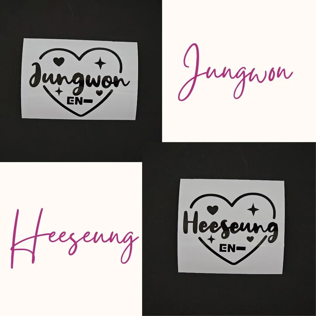 ENHYPEN Heart Vinyl Decals