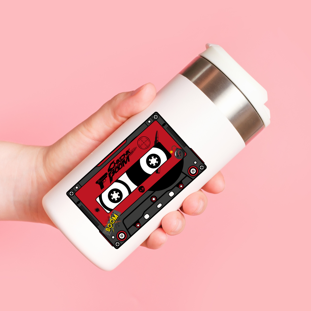SKZ "Chk Chk Boom" Inspired Cassette-Style Die Cut Sticker