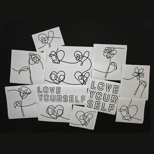BTS "Love Yourself" Album Vinyl Decals (3 Colors to Choose From!)