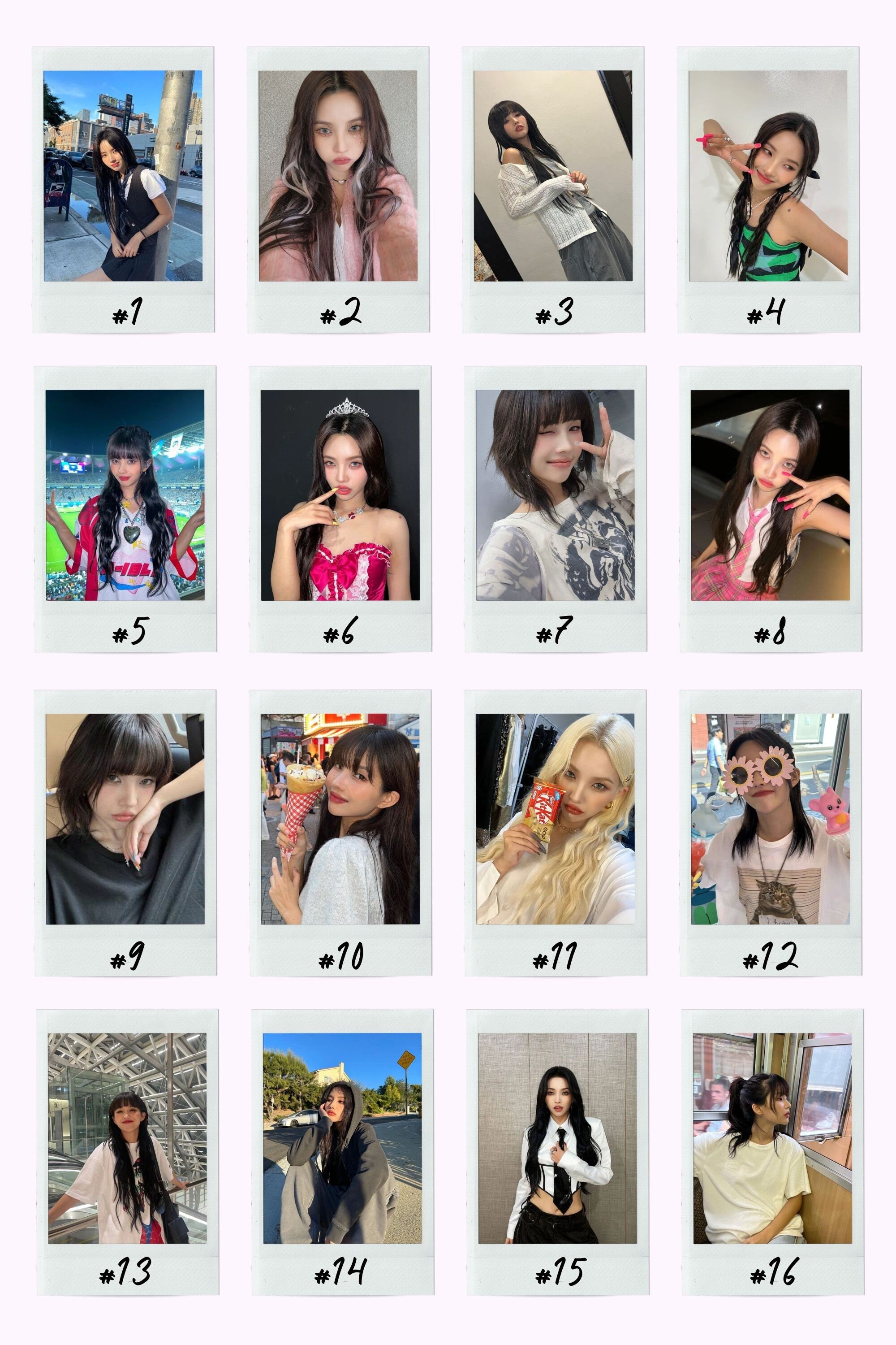 I-DLE Girlfriend Material Instant Photos