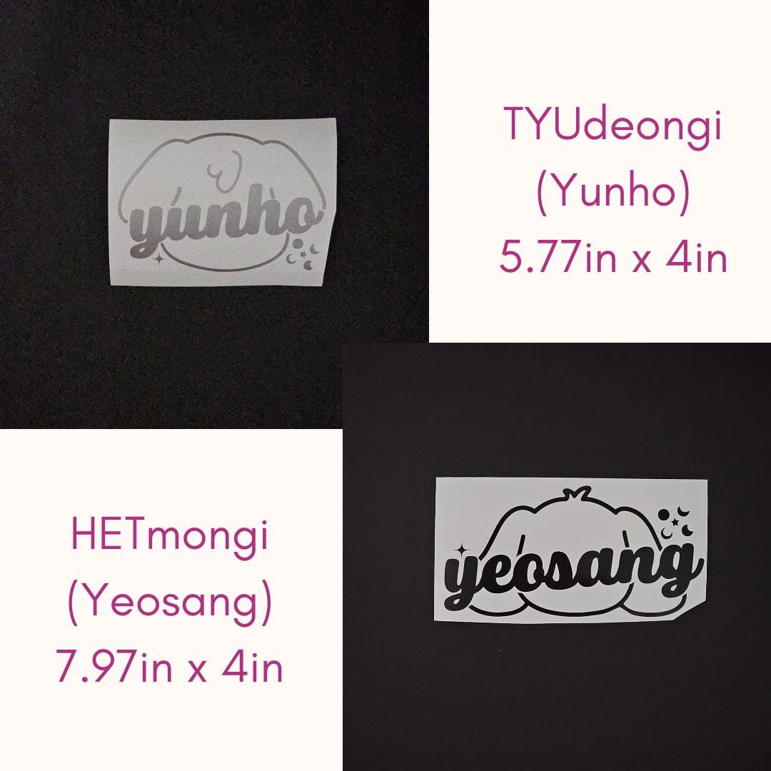 ATEEZ Aniteez Characters w/ Names Vinyl Decals