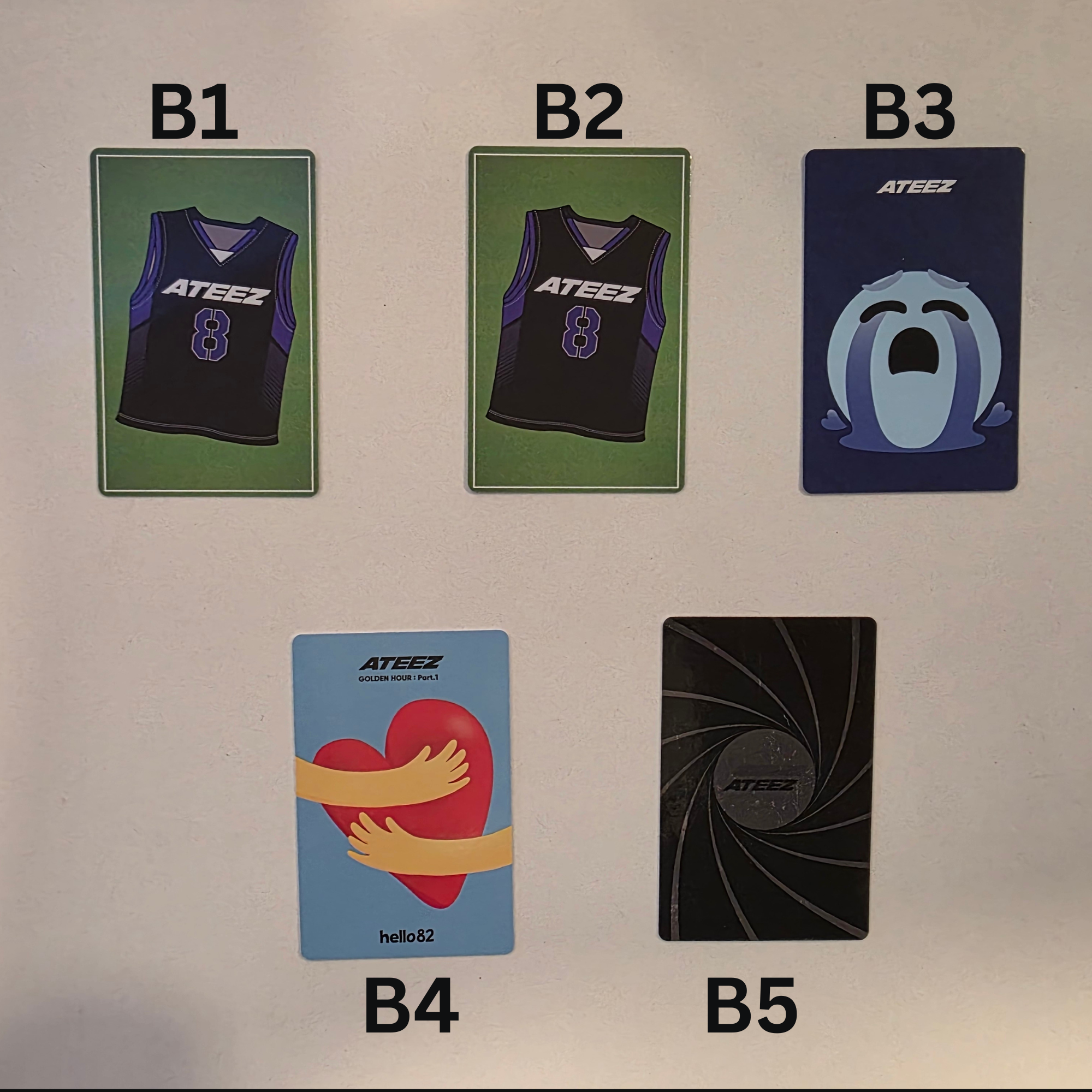 Assorted Official Kpop Photocards (Ateez, BTS, Stray Kids, TXT, etc.)