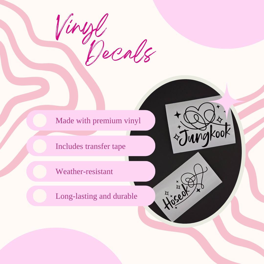 BTS Love Your Yourself Inspired Vinyl Decals