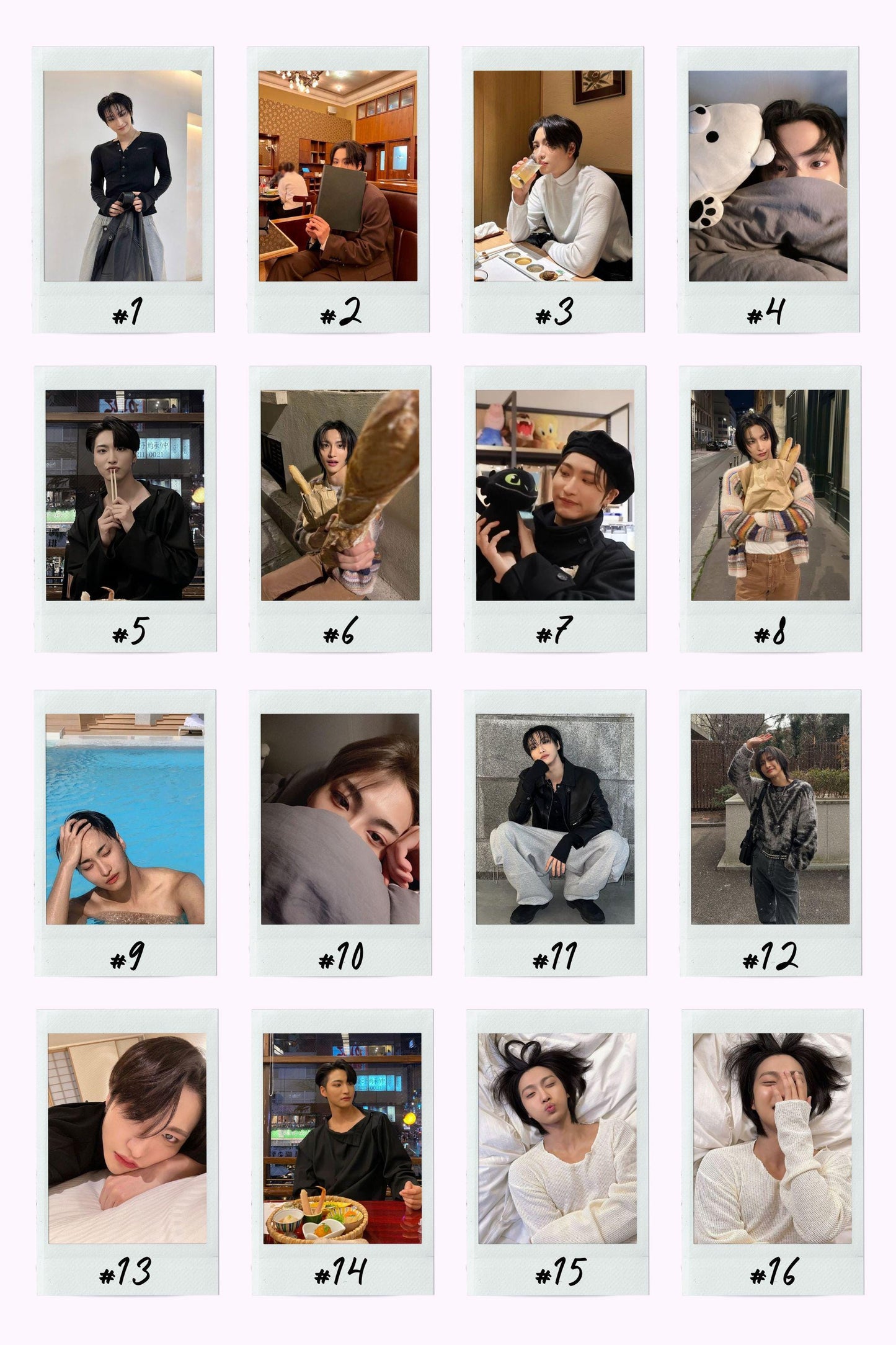 ATEEZ Boyfriend Material Instant Photos (Hyung Line)