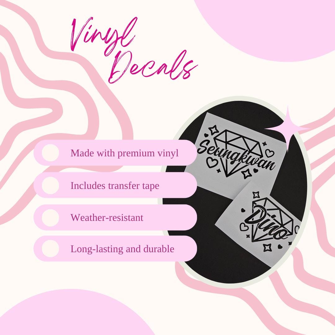 SVT Member Diamond Vinyl Decals