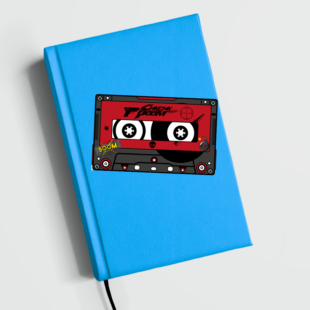 SKZ "Chk Chk Boom" Inspired Cassette-Style Die Cut Sticker