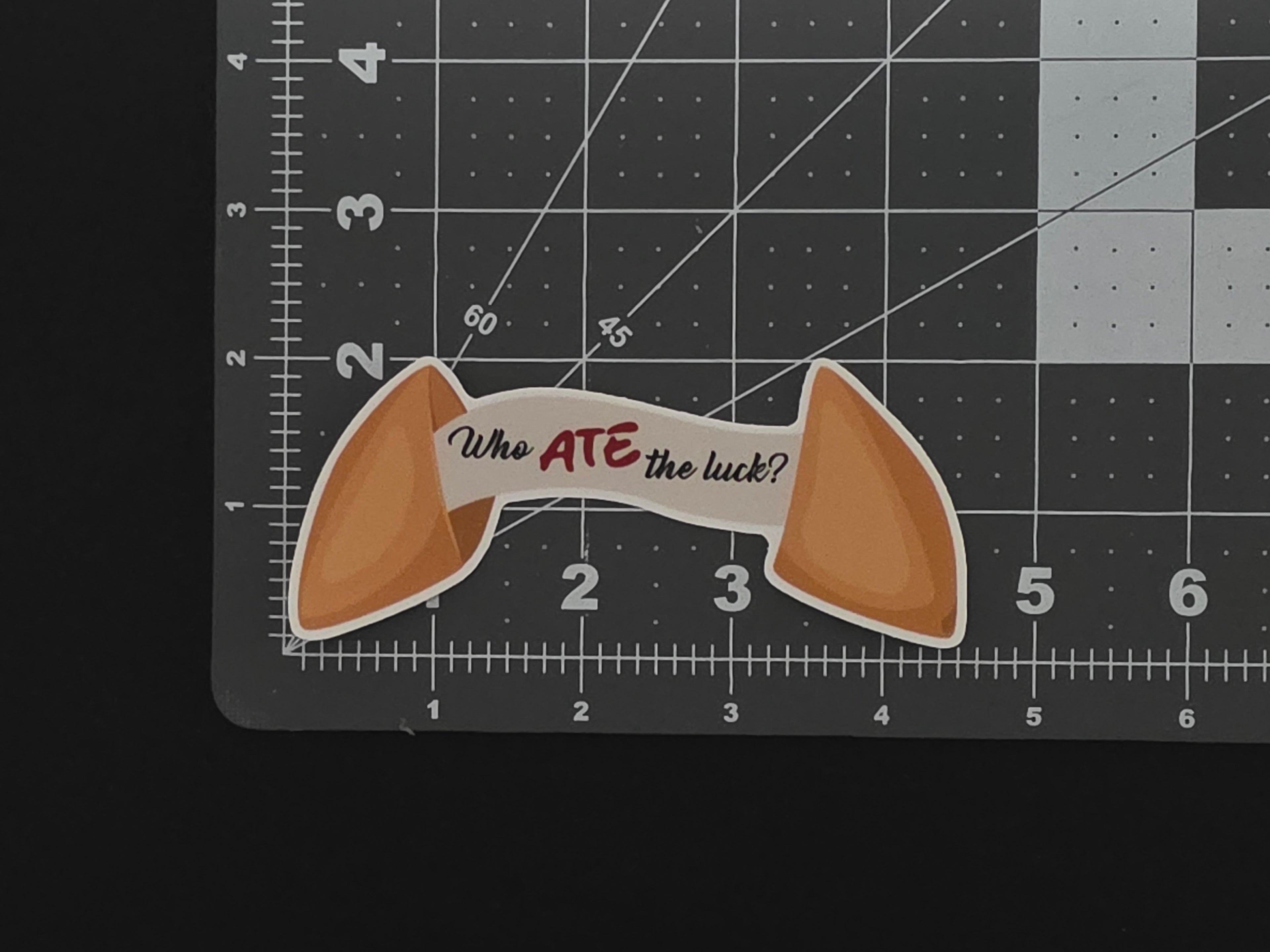 SKZ "ATE" Inspired Fortune Cookie Die Cut Sticker