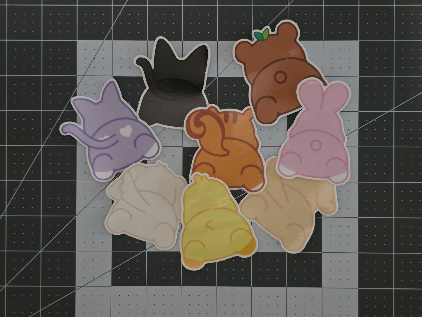 ATEEZ Aniteez Glossy Tail Die-Cut Stickers