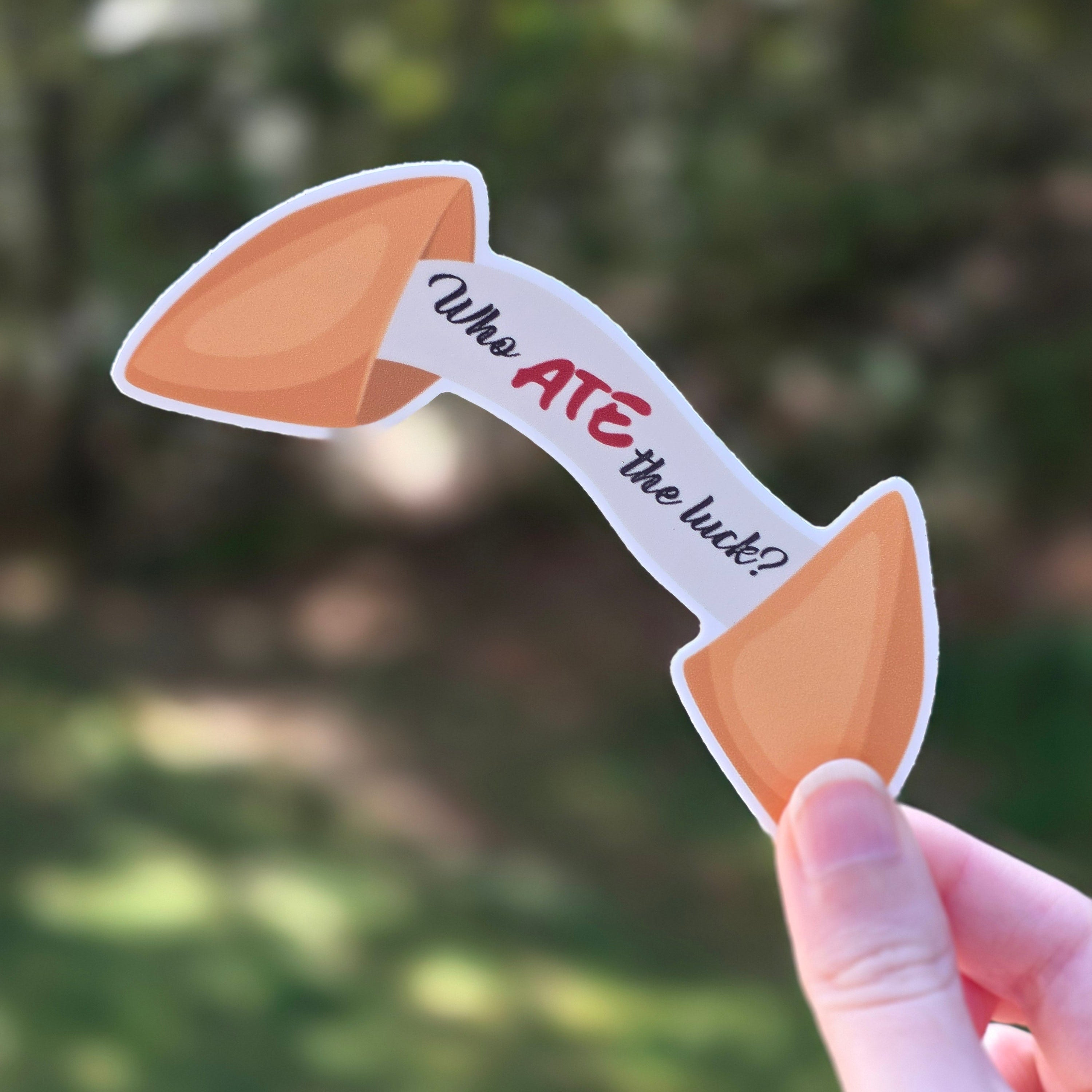 SKZ "ATE" Inspired Fortune Cookie Die Cut Sticker