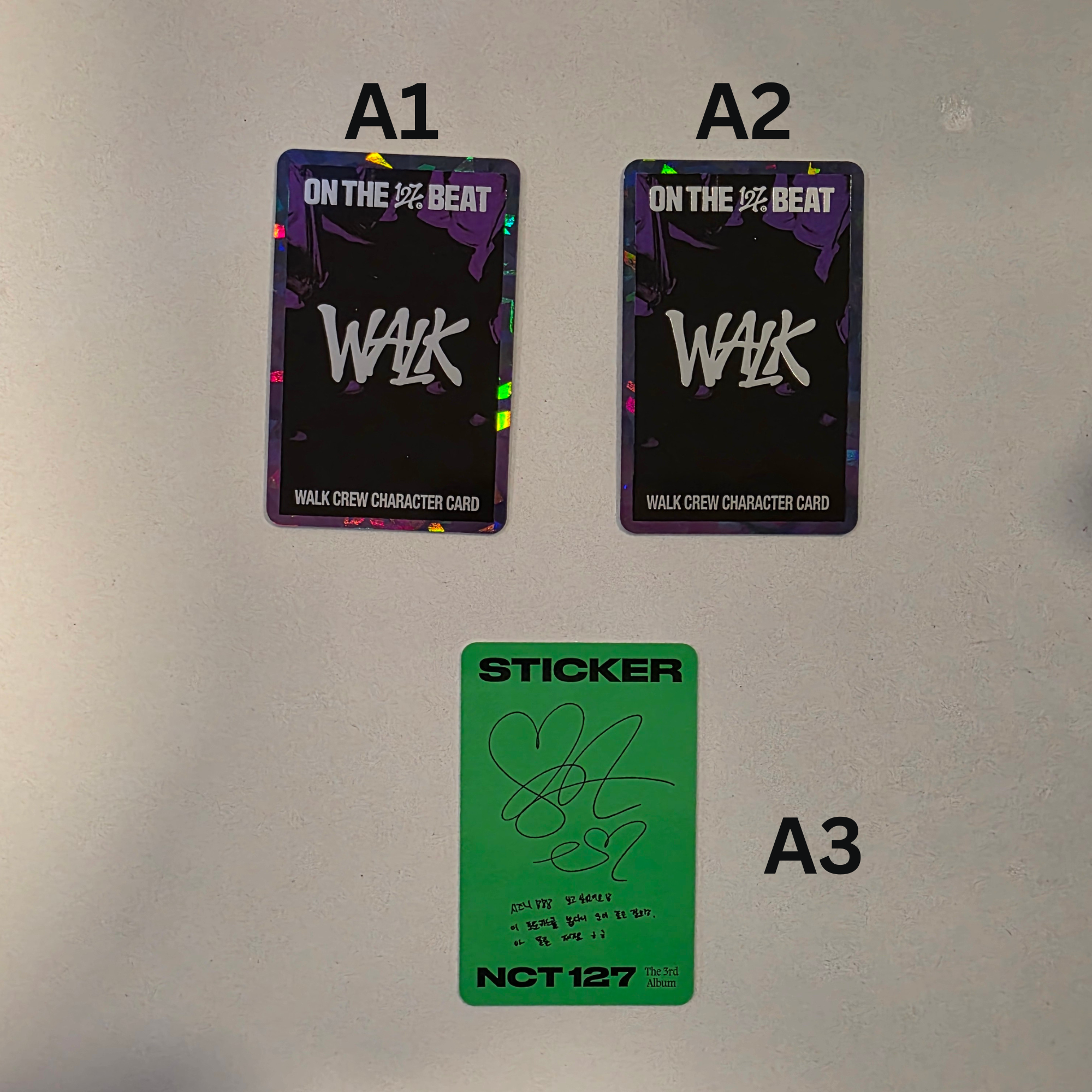 Assorted Official NCT/SuperM Photocards (Walk, Sticker, Ay-Yo, etc.)