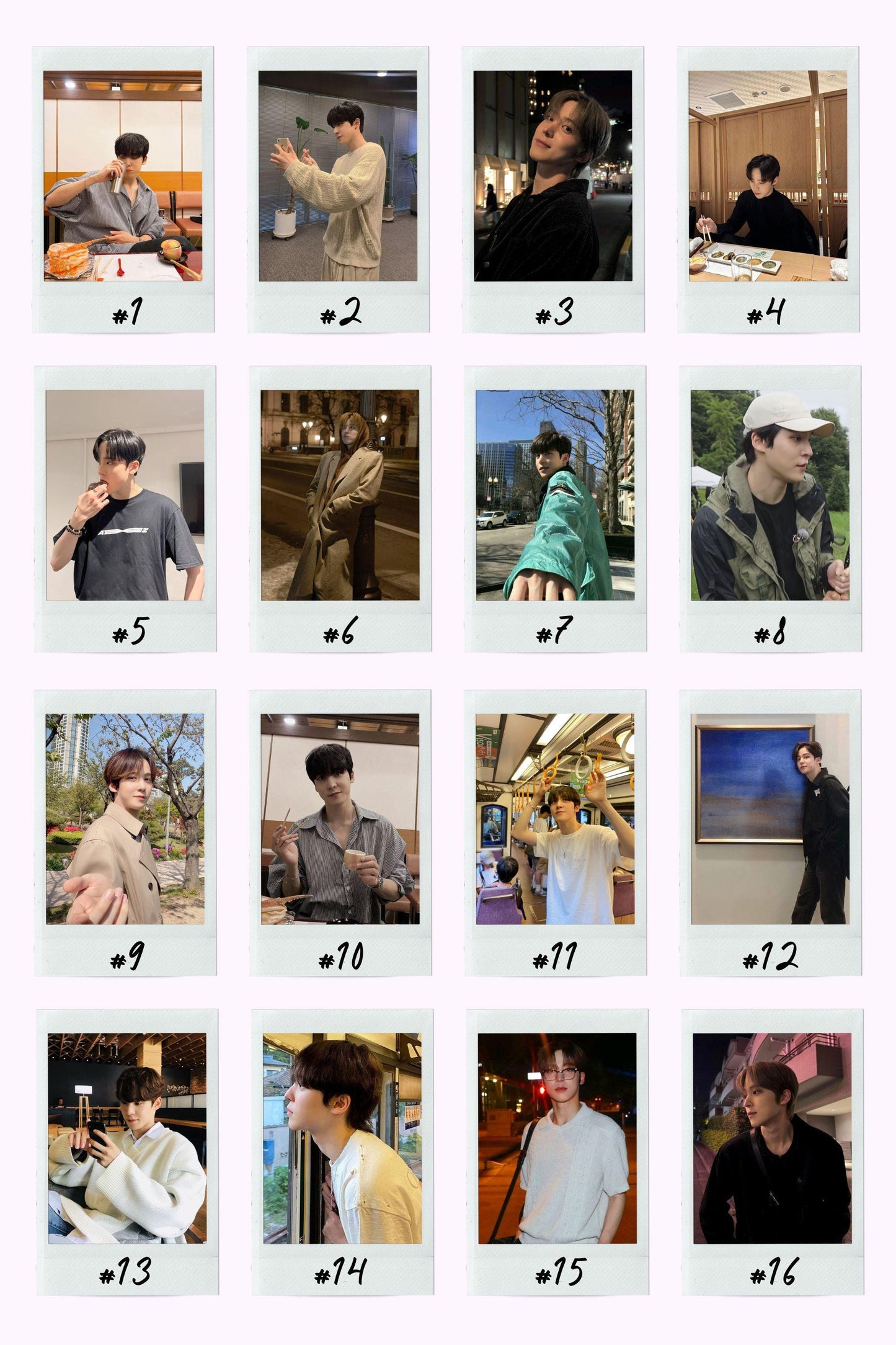 ATEEZ Boyfriend Material Instant Photos (Hyung Line)