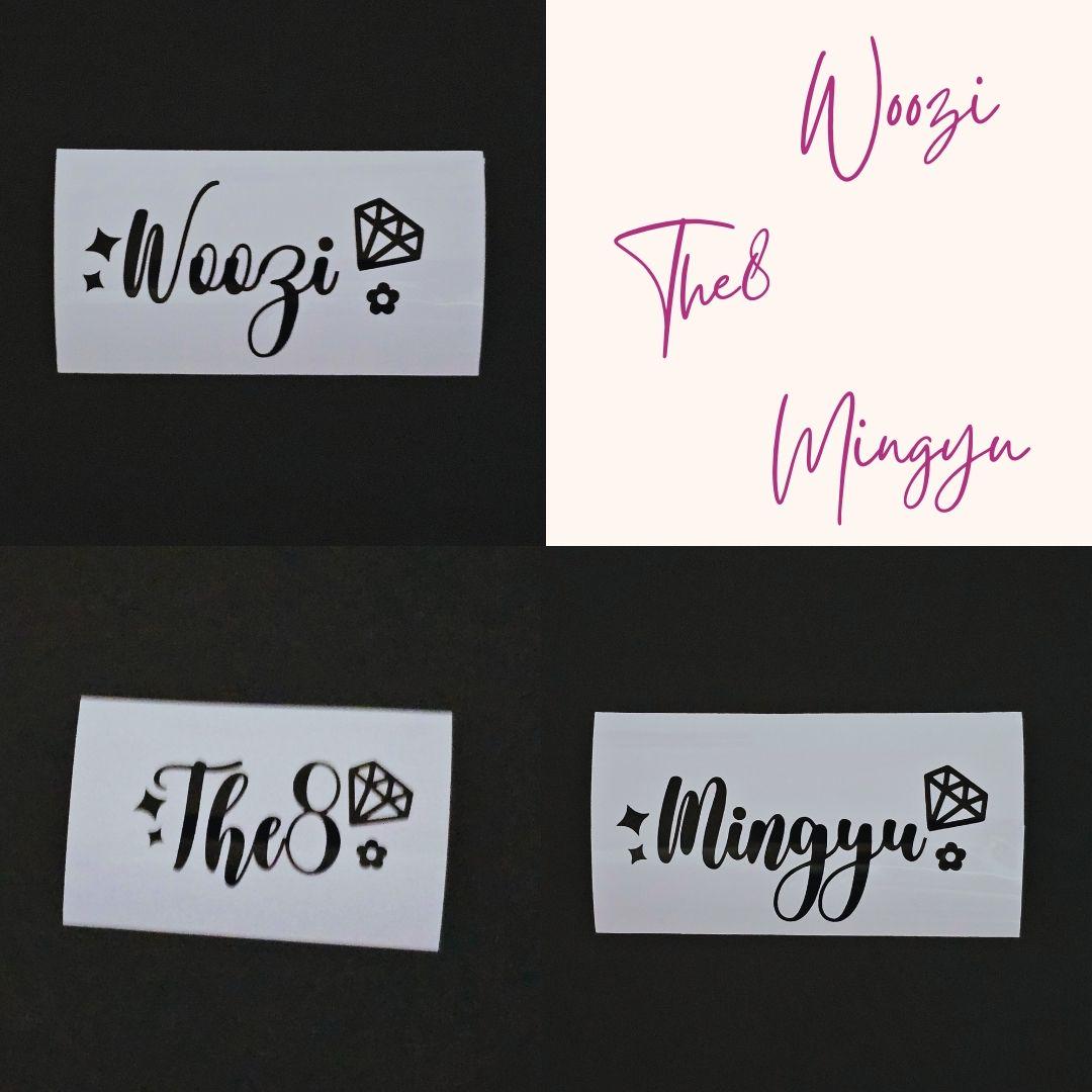 SVT Member Names Vinyl Decals (19 Colors to Choose From!)