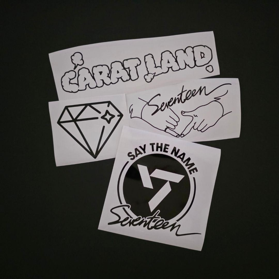 Seventeen Carat Vinyl Decals (19 Colors to Choose From!)
