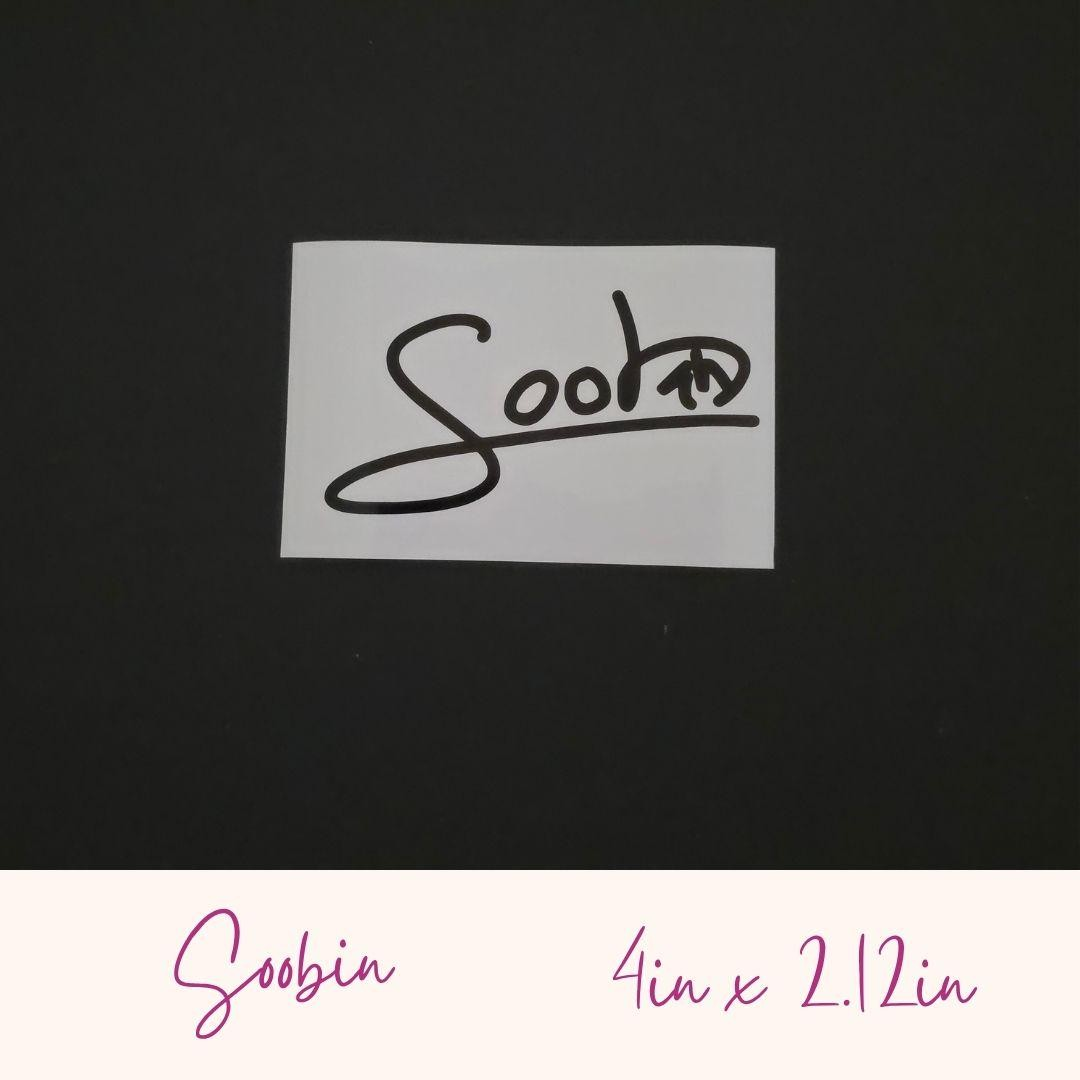 TXT Autograph Vinyl Decals (19 Colors to Choose From!)