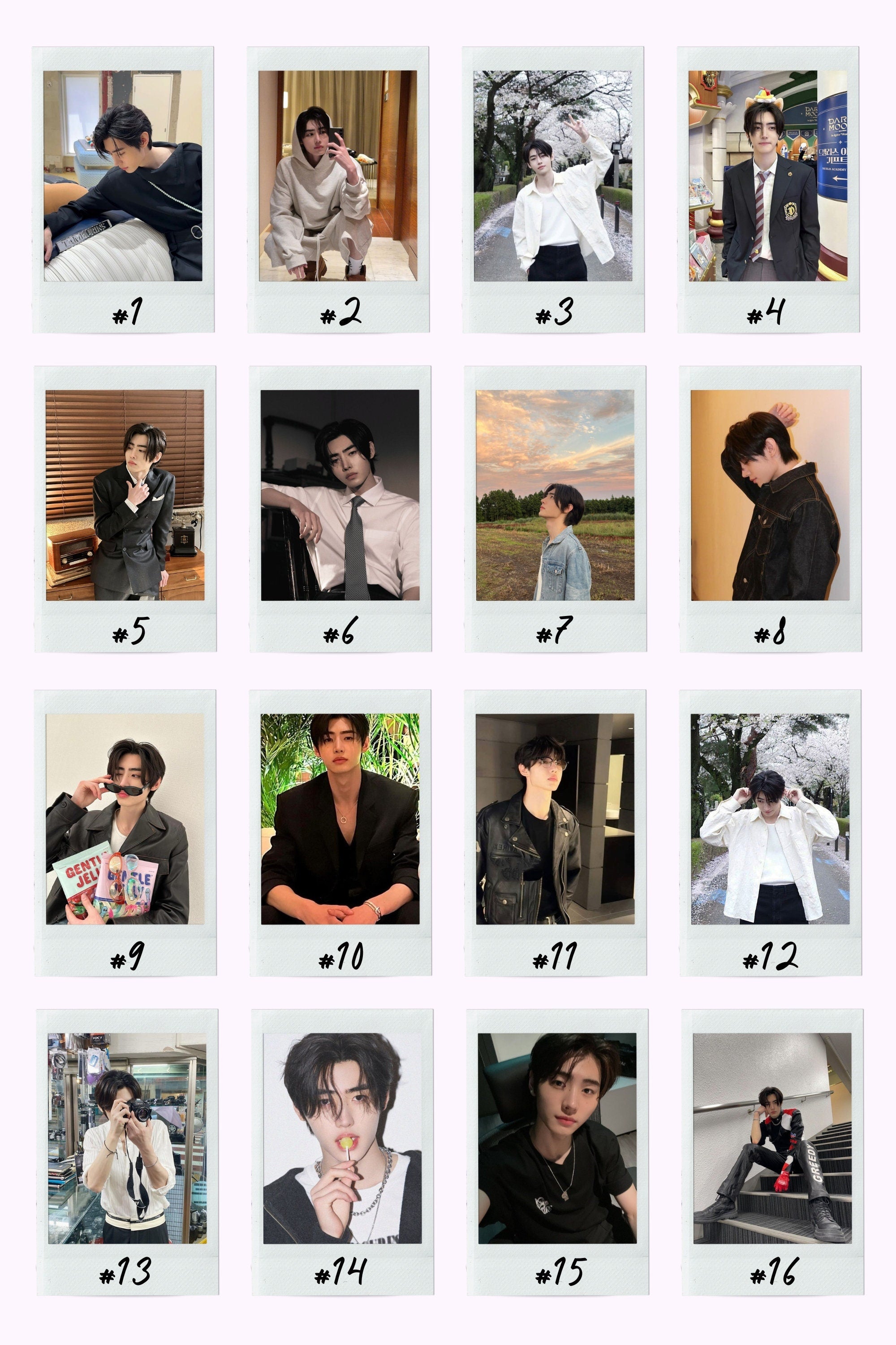 Enhypen Boyfriend Material Instant Photos
