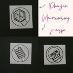 Kpop Group Lightstick Circle Decals (12 Designs to Choose From!)