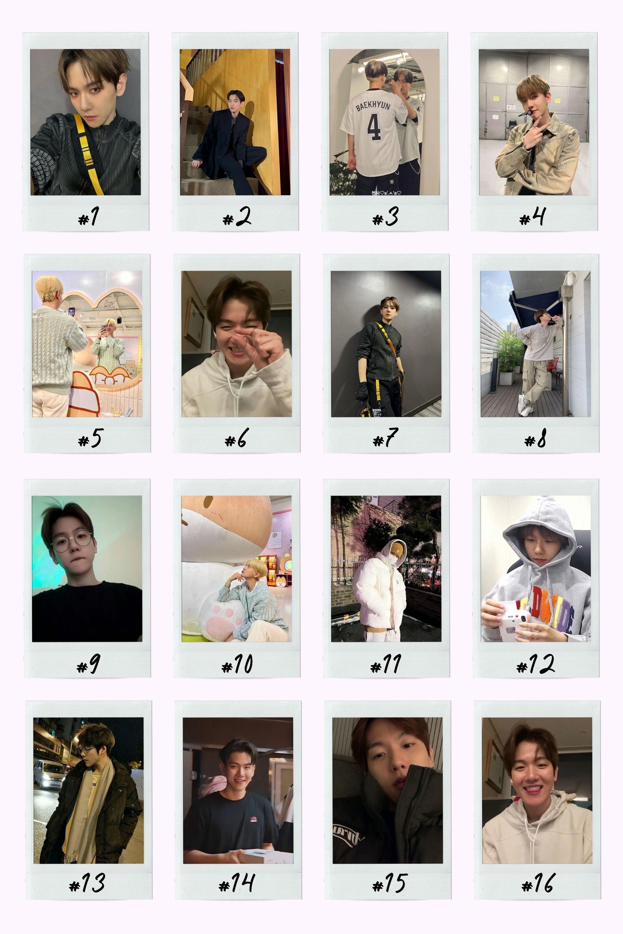 EXO Boyfriend Material Instant Photos