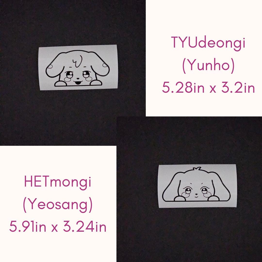 ATEEZ Aniteez Character Peeker Vinyl Decals