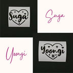 BTS Heart Vinyl Decals