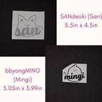 ATEEZ Aniteez Characters w/ Names Vinyl Decals