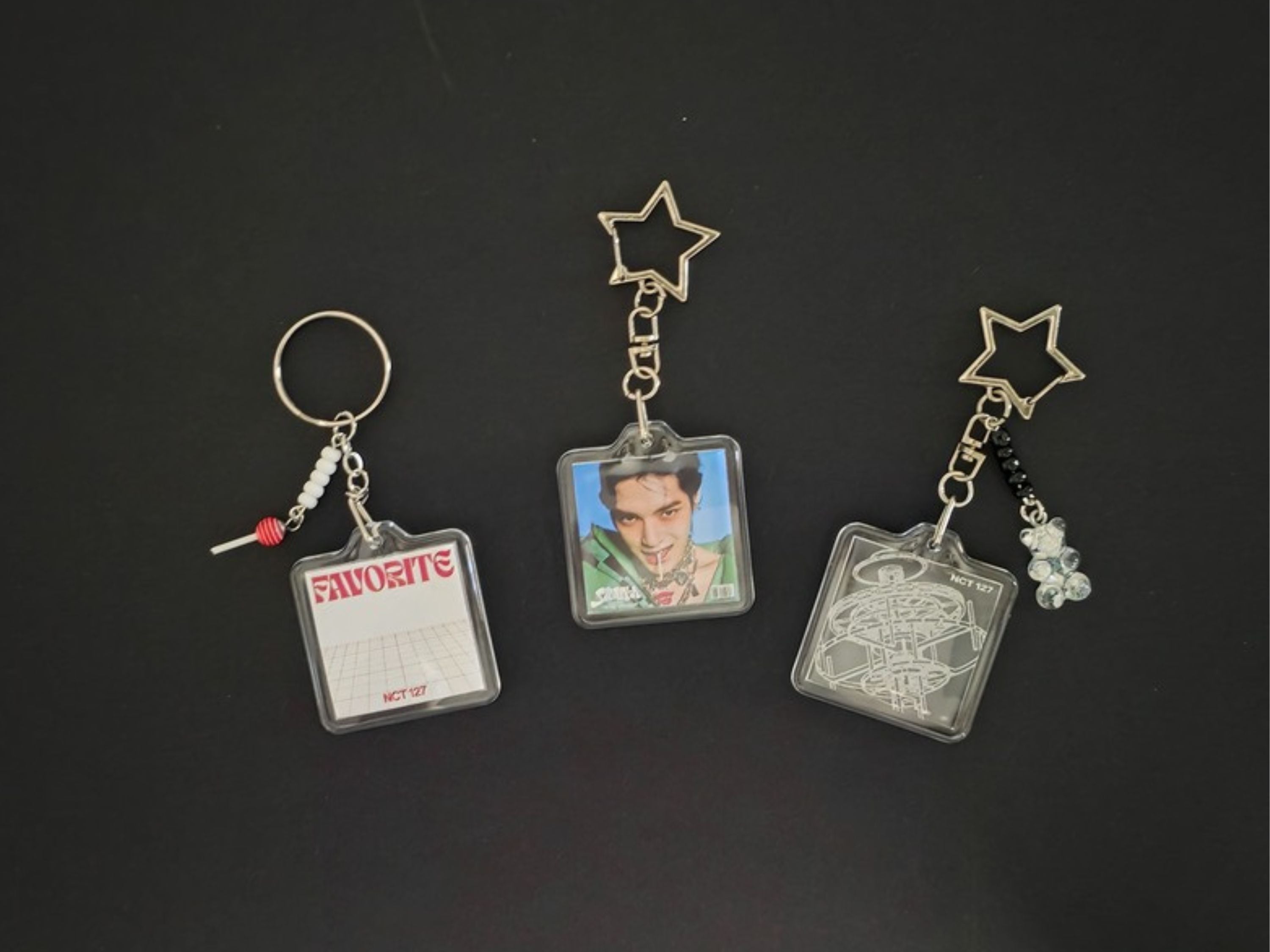 NCT 127 Album Cover Keychains