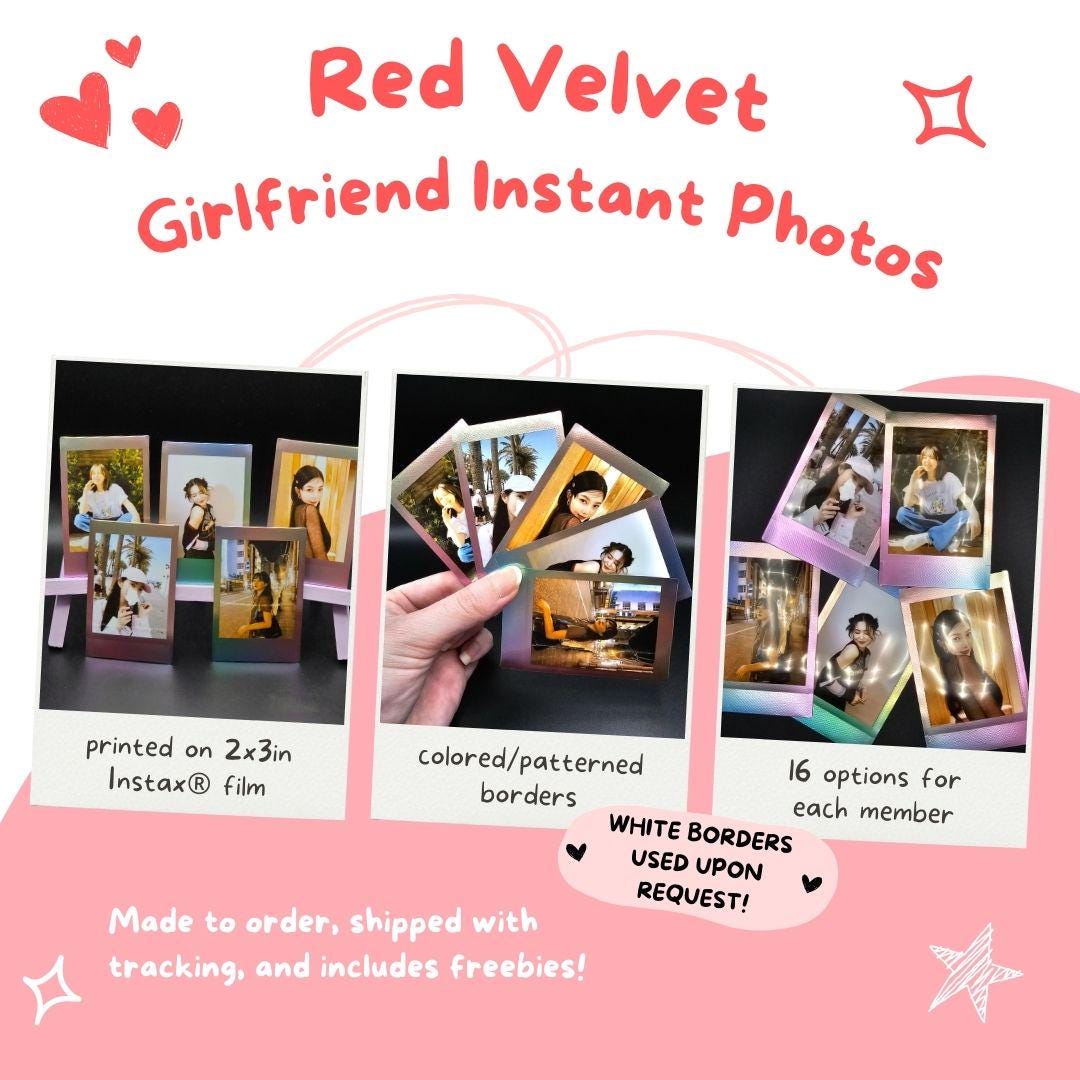 Red Velvet Girlfriend Material Instant Photos