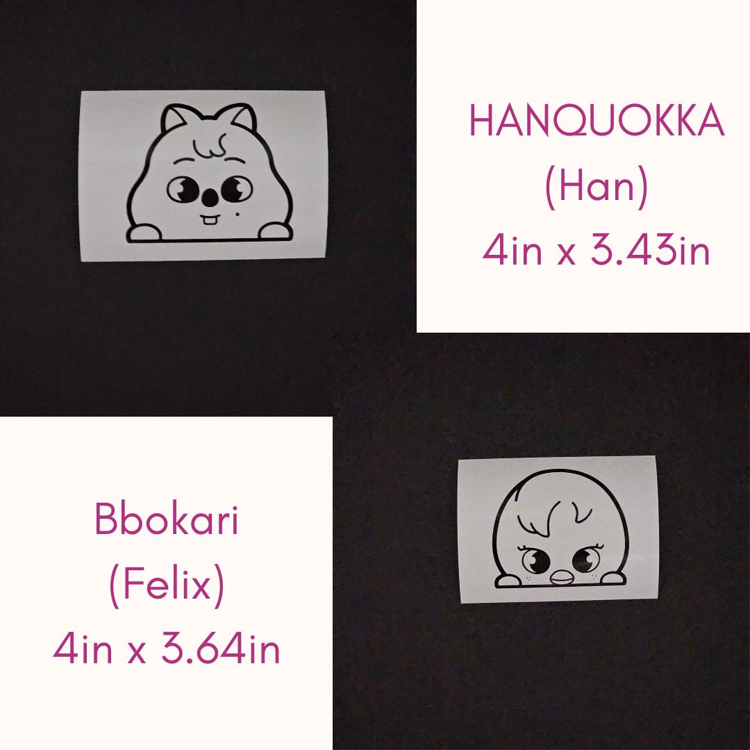 SKZOO Stray Kids Character Peeker Vinyl Decals