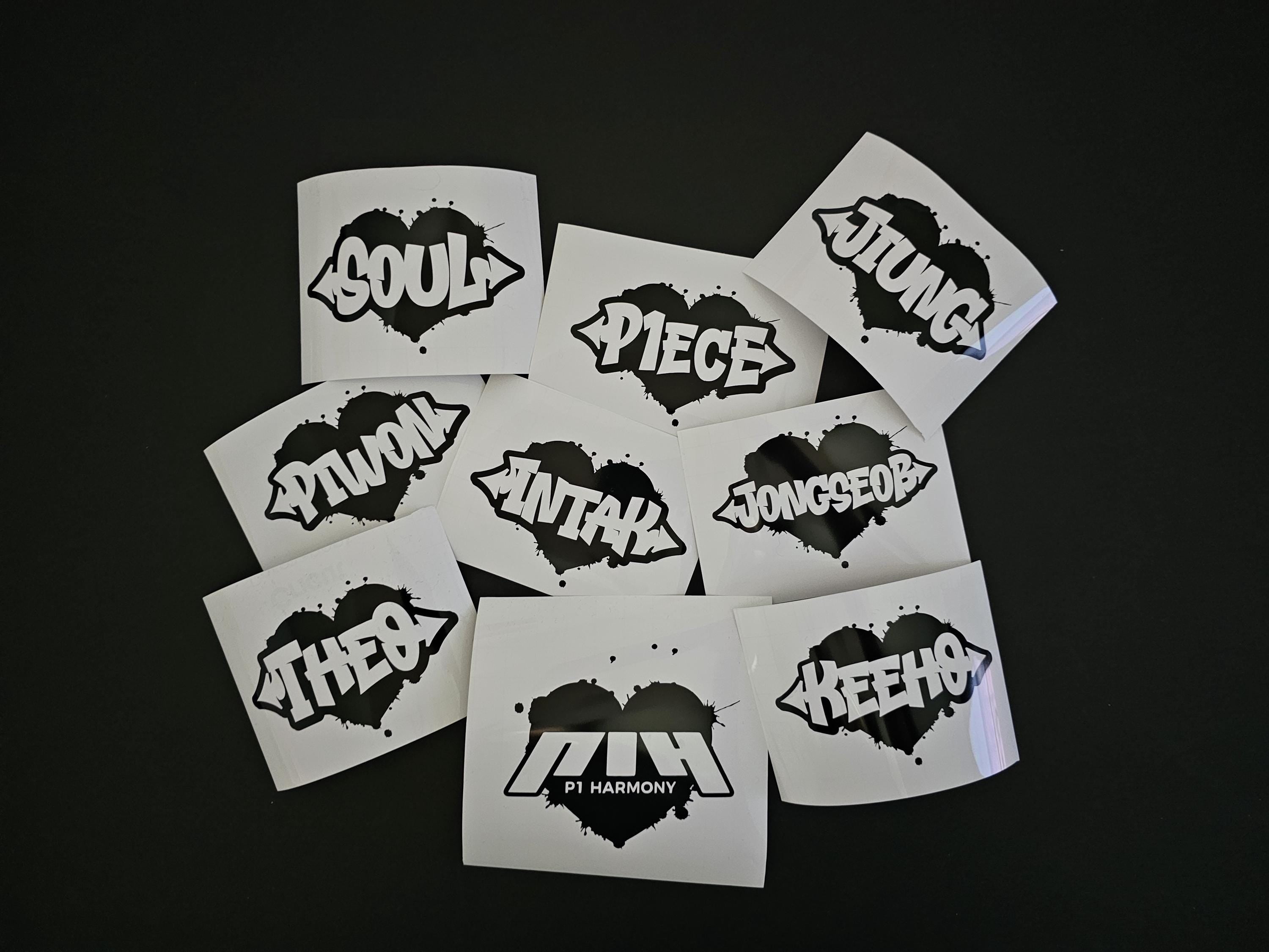 P1Harmony Graffiti Heart Vinyl Decals