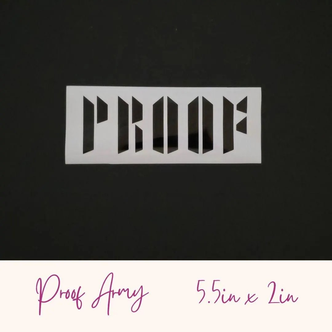BTS "Proof" Album Vinyl Decals (19 Colors to Choose From!)