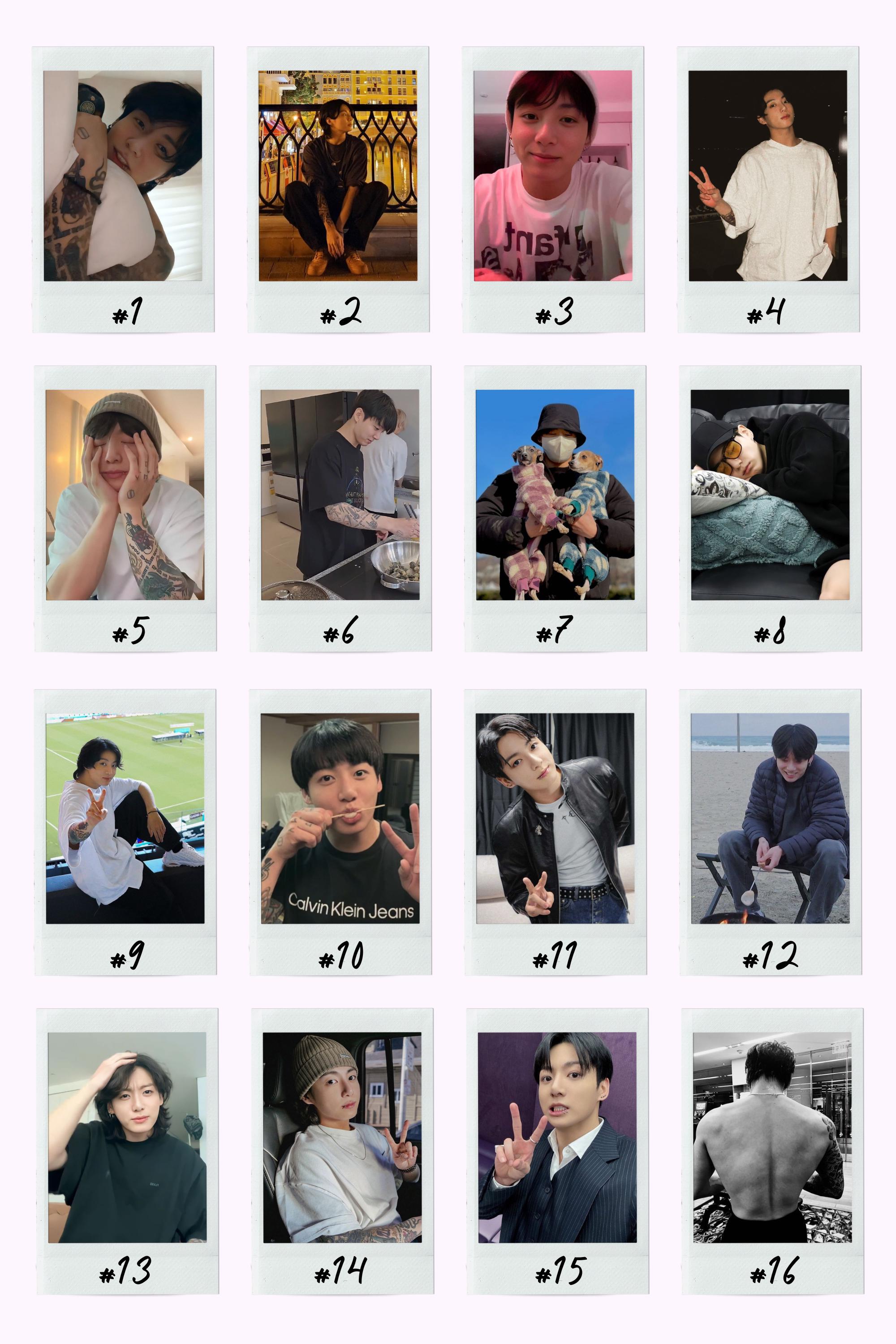 BTS Boyfriend Material Instant Photos