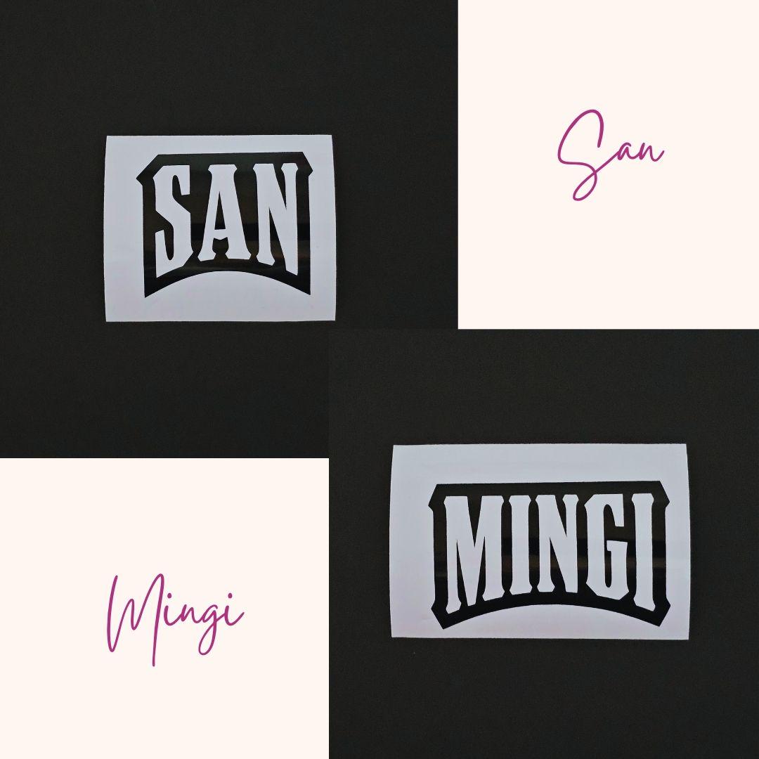 ATEEZ "Work" Style Name Vinyl Decals