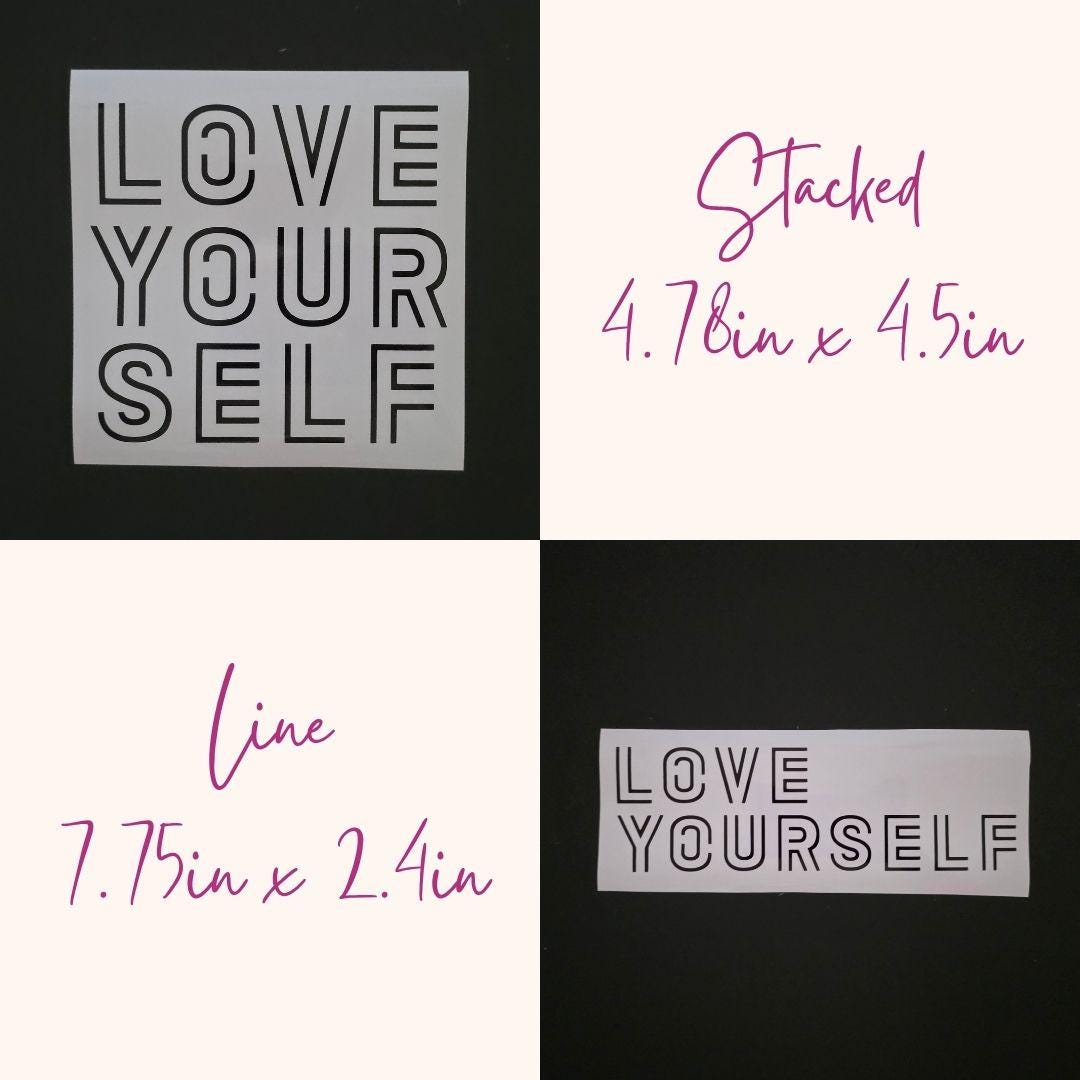 BTS "Love Yourself" Album Vinyl Decals (3 Colors to Choose From!)