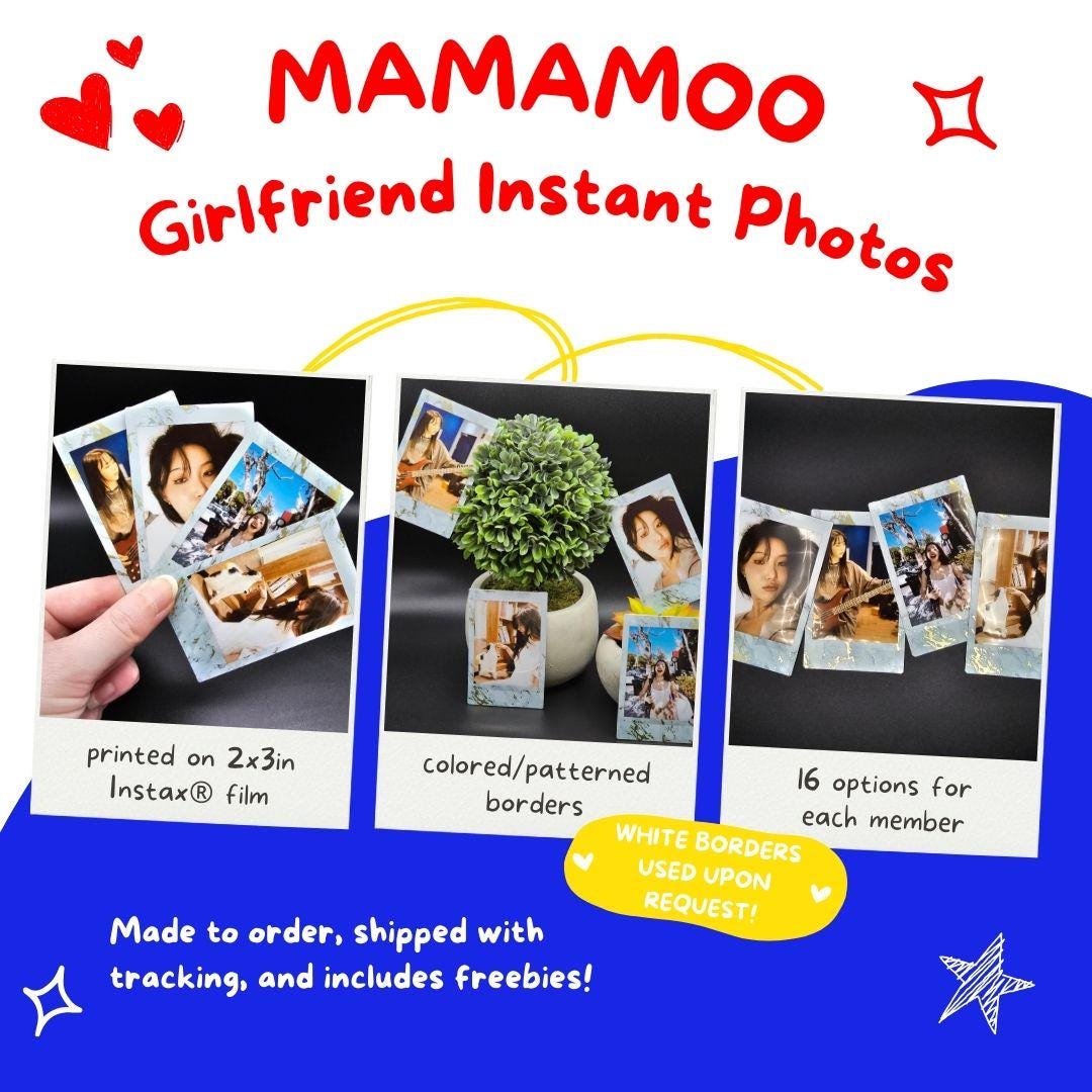 MAMAMOO Girlfriend Material Instant Photos