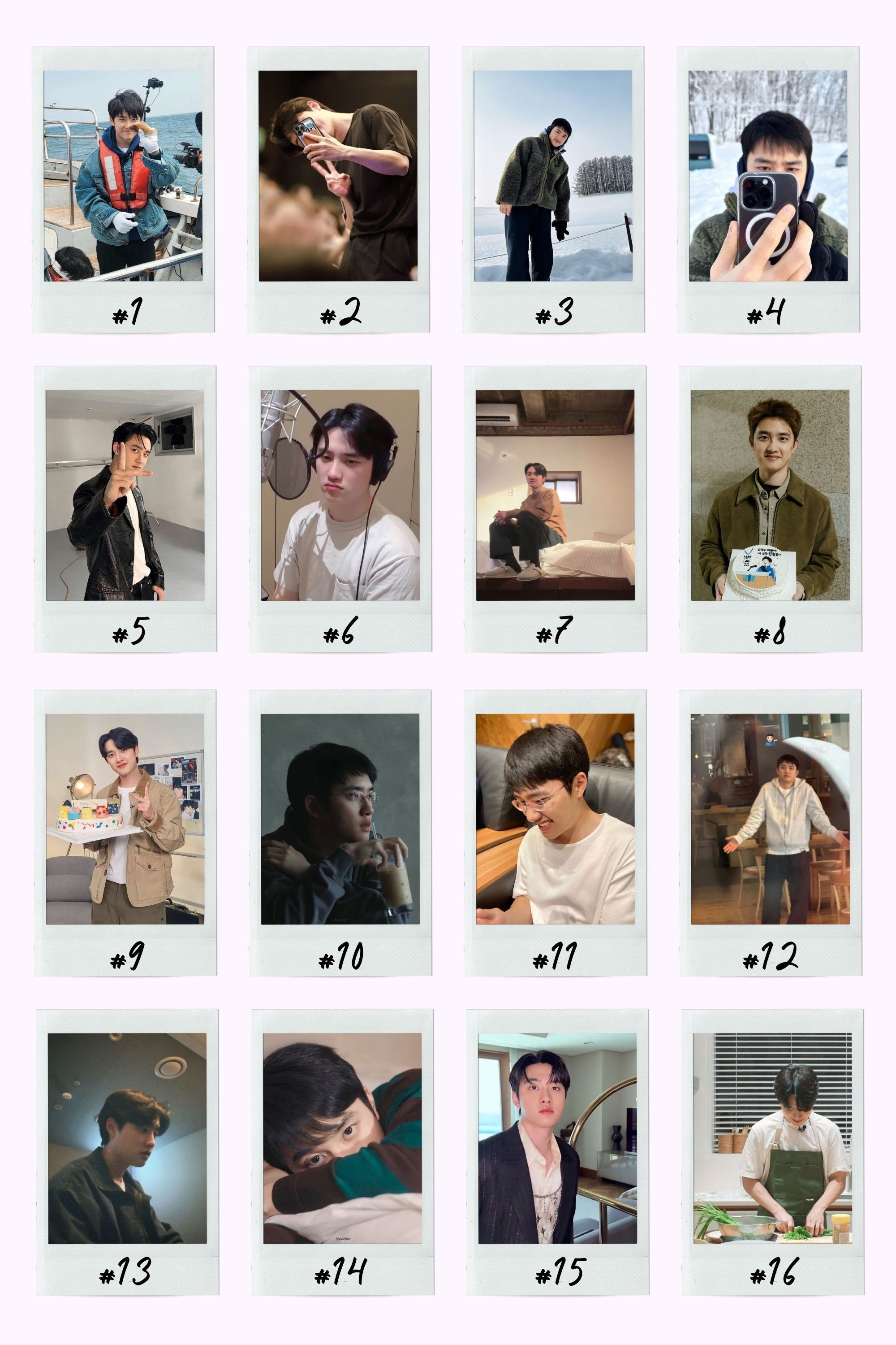 EXO Boyfriend Material Instant Photos
