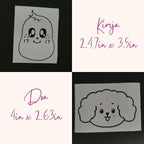 Seventeen Miniteen Character Vinyl Decals