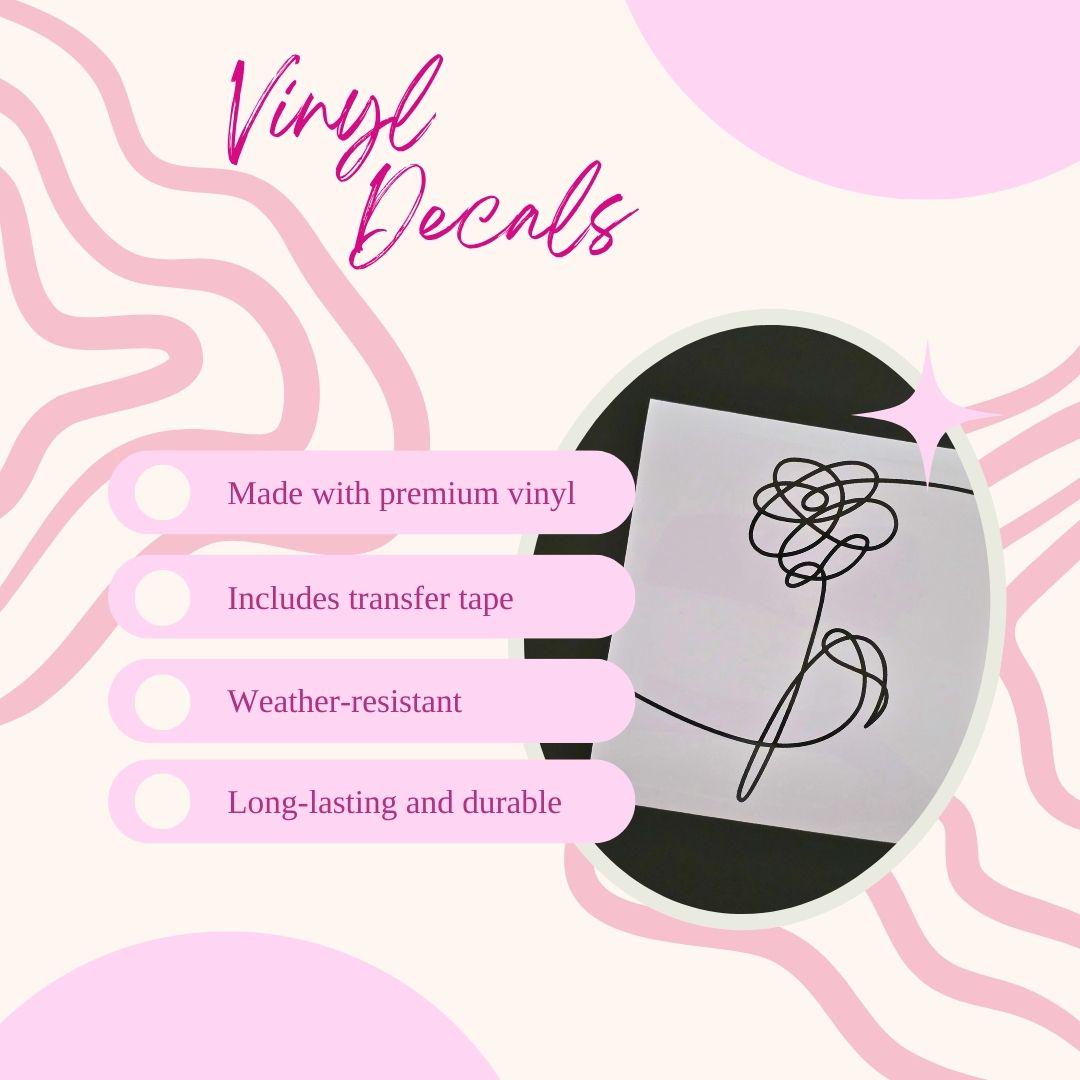 BTS "Love Yourself" Album Vinyl Decals (3 Colors to Choose From!)