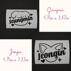 Stray Kids SKZOO Characters w/ Names Vinyl Decals