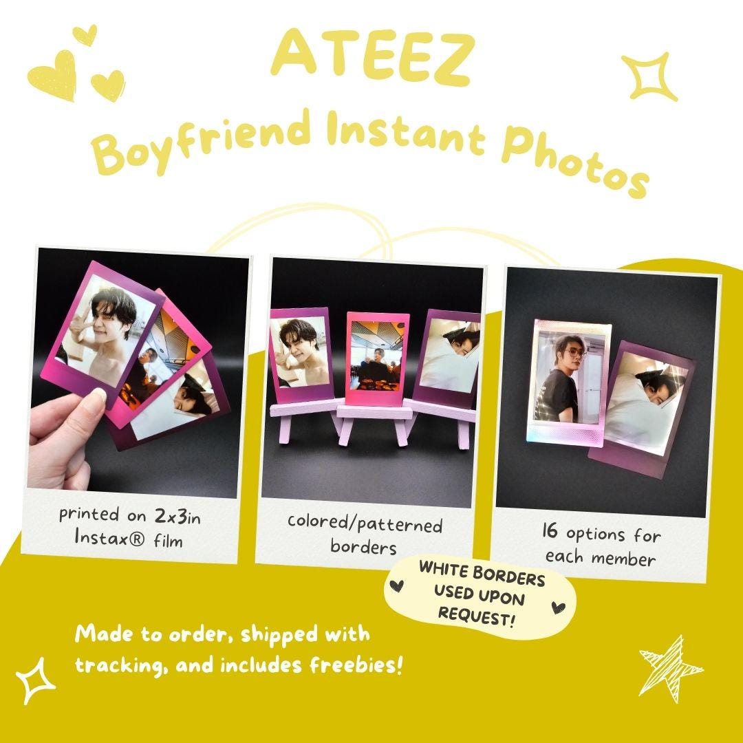 ATEEZ Boyfriend Material Instant Photos (Maknae Line)