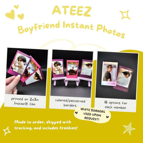 ATEEZ Boyfriend Material Instant Photos