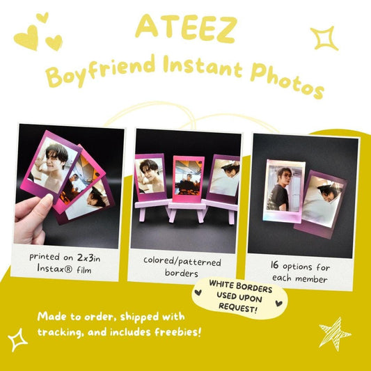 ATEEZ Boyfriend Material Instant Photos (Hyung Line)