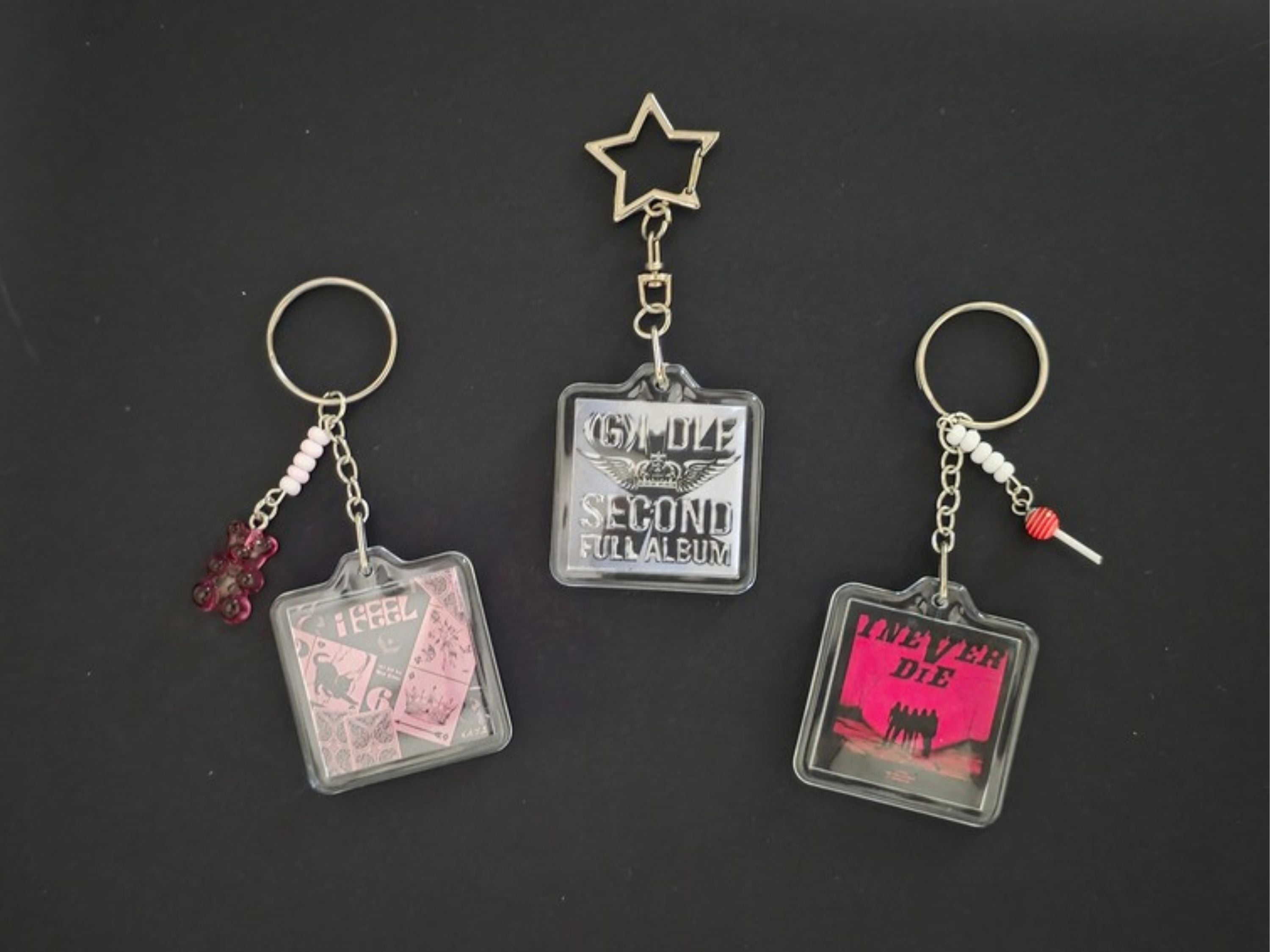 I-DLE Album Cover Keychains