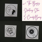 Kpop Group Lightstick Circle Decals (12 Designs to Choose From!)