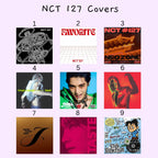 NCT 127 Album Cover Keychains