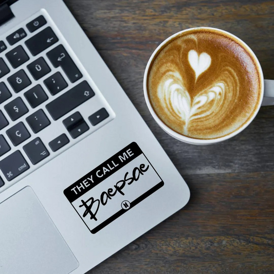 BTS Baepsae Name Tag Vinyl Decal (19 Colors to Choose From!)