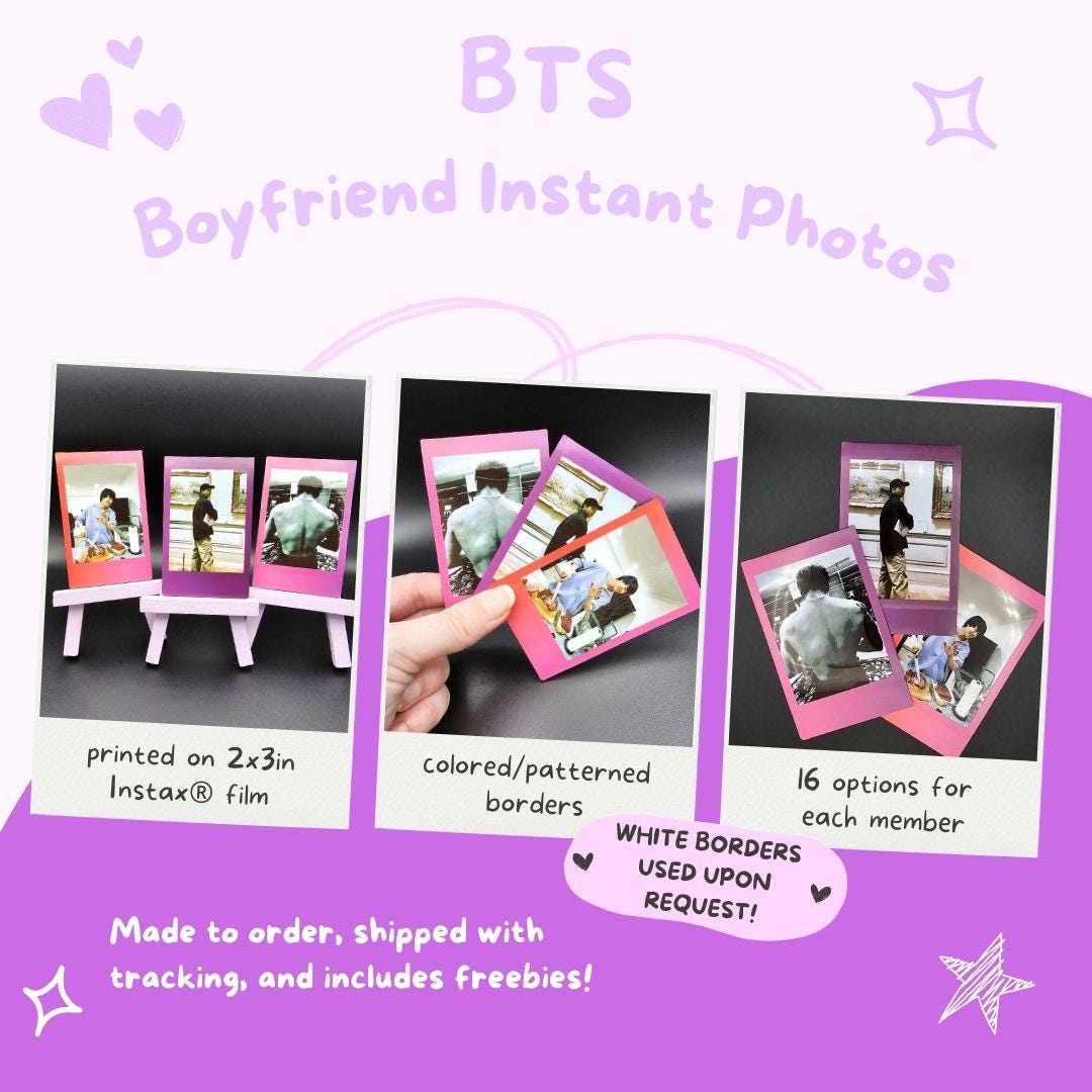 BTS Boyfriend Material Instant Photos
