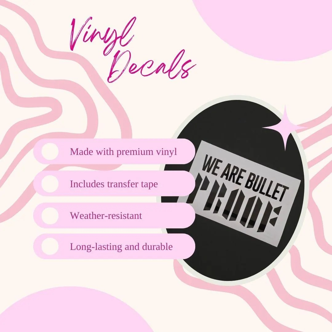 BTS "Proof" Album Vinyl Decals (19 Colors to Choose From!)
