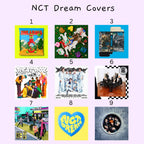 NCT Dream Album Cover Keychains