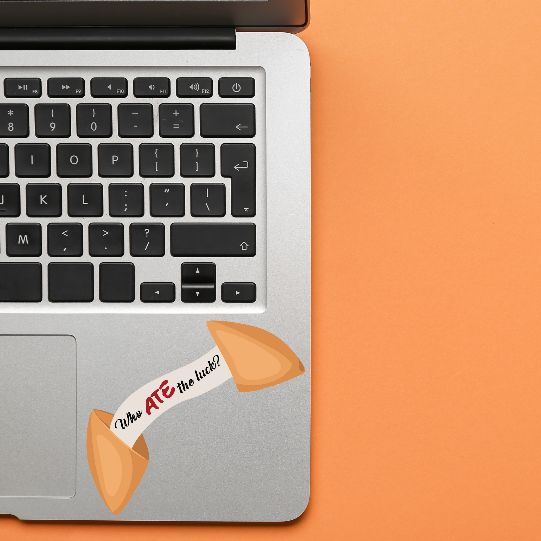 SKZ "ATE" Inspired Fortune Cookie Die Cut Sticker